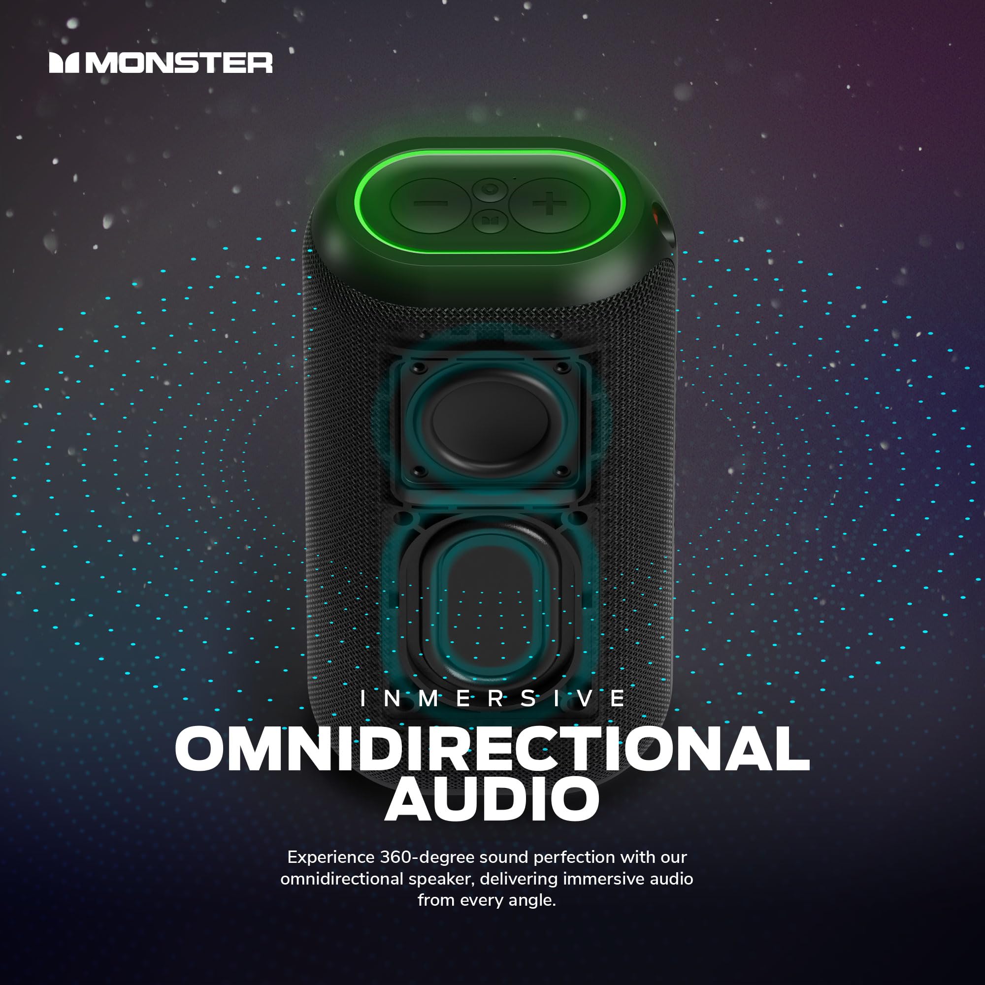 Amazon.com: Monster DNA Max Portable Bluetooth Speaker, Loud